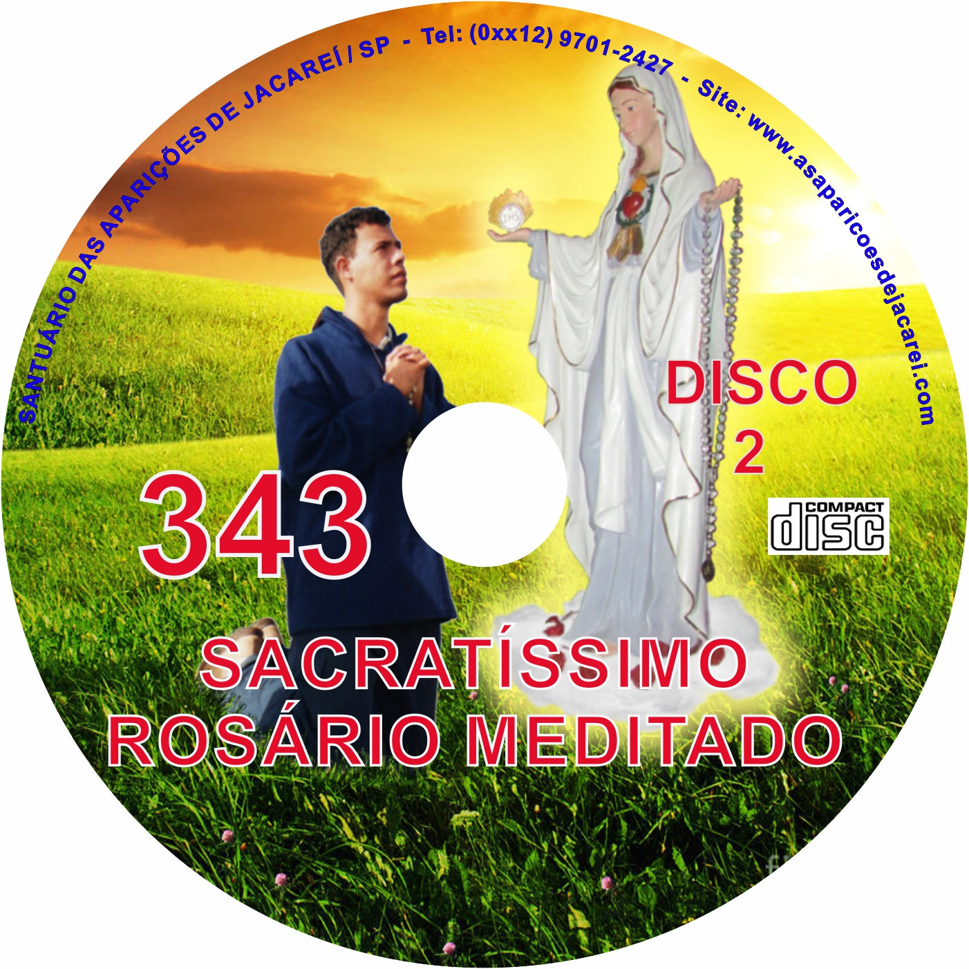 CD Rosário Meditado 343 CD Rosário Meditado 343